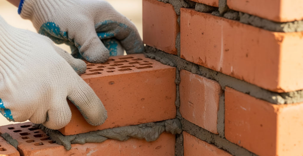 Chantier d'extension traditionnelle en cours avec matériaux et désordre visible